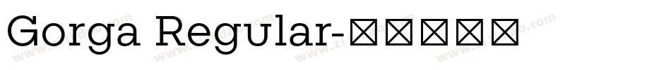 Gorga Regular字体转换